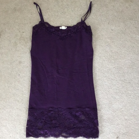 ZEANA OUTFITTERS PURPLE LACE CAMISOLE - Picture 4 of 5